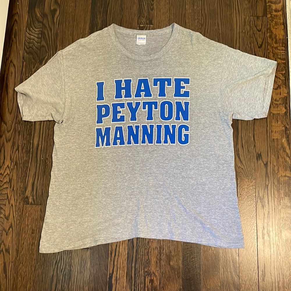 I hate Payton Manning Tshirt Adult XL